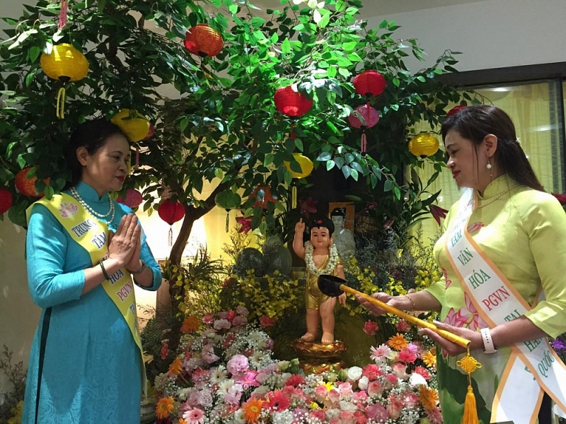 Buổi lễ tắm Phật đã thành công tốt đẹp, trang nghiêm, ấm cúng và đảm bảo an toàn phòng dịch Covid-19. (Nguồn: BTC)