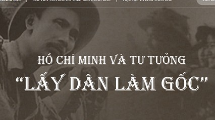 Khai trương trang thông tin về Chủ tịch Hồ Chí Minh và tư tưởng ‘lấy dân làm gốc’
