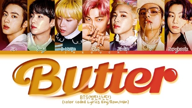 Ca khúc ‘Butter’ của BTS liên tiếp duy trì vị trí quán quân lại Billboard Ca khúc Butter của BTS liên tiếp giữ vị trí quán quân tại bảng xếp hạng Billboard