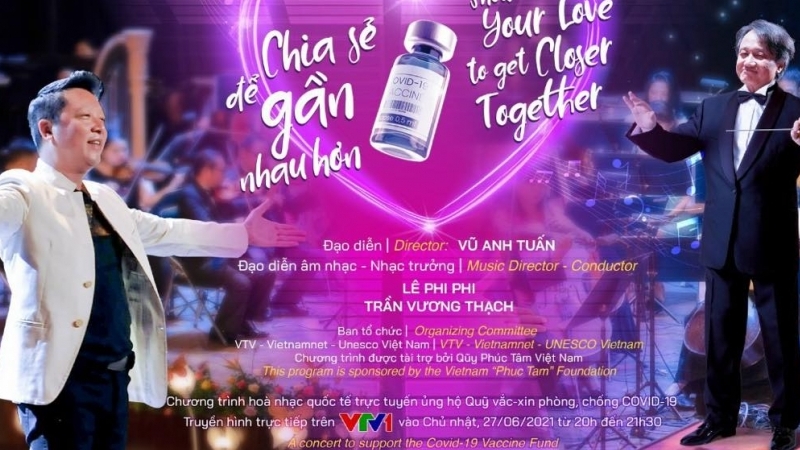 Hòa nhạc trực tuyến gắn kết năm châu vì một Việt Nam khỏe mạnh