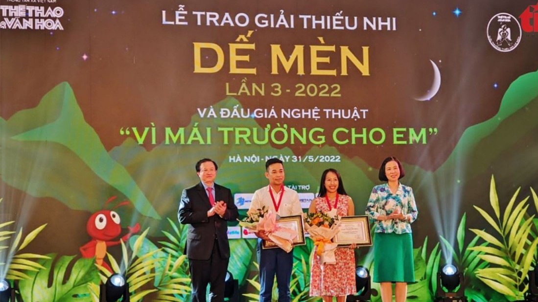 Giải thưởng Dế Mèn 2022: Vinh danh giá trị nghệ thuật dành cho thiếu nhi