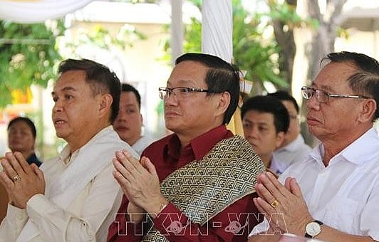 Đại sứ quán Việt Nam tại Lào tham dự Kỷ niệm 110 năm Ngày sinh Chủ tịch Suphanouvong