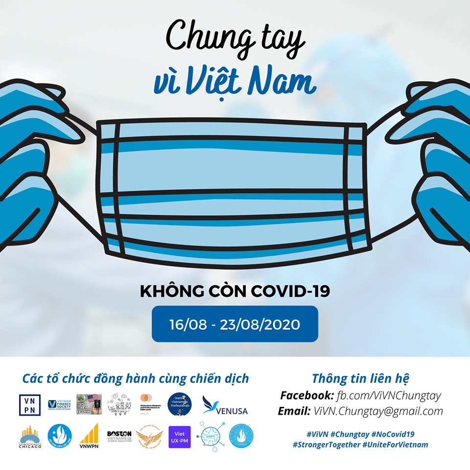 Người Việt tại Mỹ phát động chiến dịch Chung tay vì Việt Nam - Không còn Covid-19