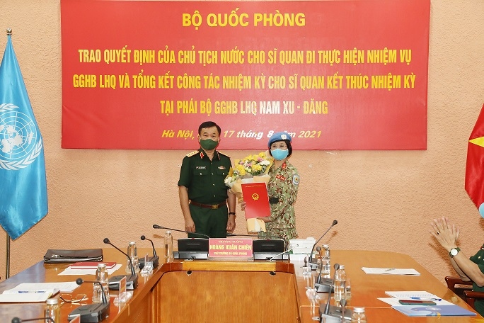 Việt Nam cử sĩ quan mới tham gia gìn giữ hòa bình Liên hợp quốc tại Nam Sudan