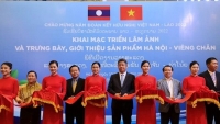 Khai mạc triển lãm ảnh và trưng bày, giới thiệu sản phẩm hàng hóa Hà Nội-Vientiane