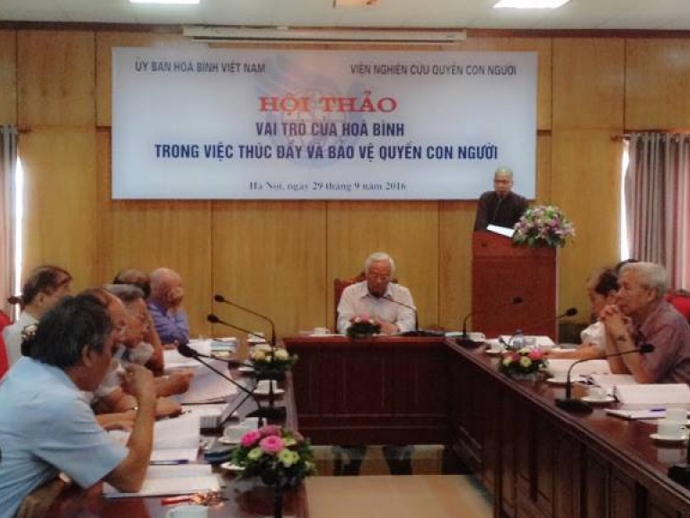 Hòa bình thúc đẩy việc bảo vệ quyền con người
