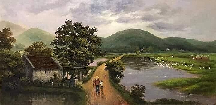 rung-dong-truoc-hinh-anh-lang-que-viet-qua-tranh-ve-tay-8