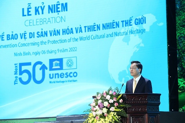 Lễ kỷ niệm 50 năm Công ước UNESCO 1972 tại Ninh Bình: Di sản thế giới vì tự cường và phát triển bền vững