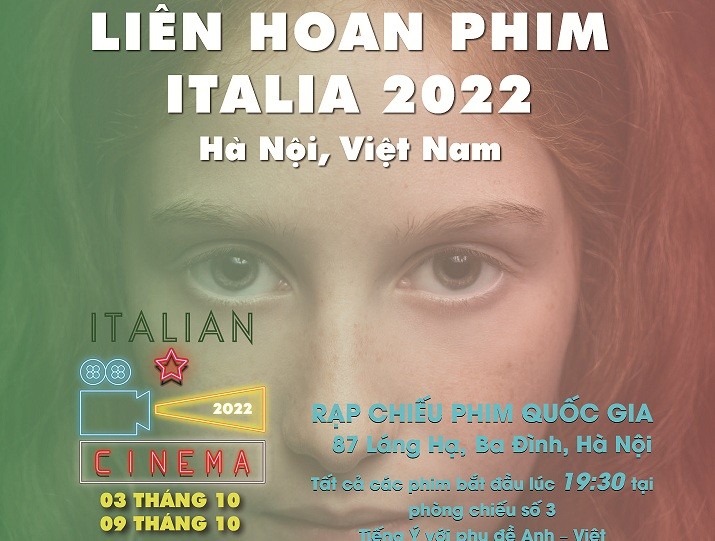 7 bộ phim đặc sắc được giới thiệu tại Liên hoan phim Italy 2022 ở Hà Nội Bảy bộ phim đặc sắc được giới thiệu tại Liên hoan phim Italy 2022 ở Hà Nội