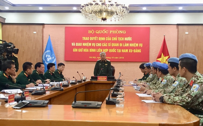 Việt Nam có thêm 2 sĩ quan làm nhiệm vụ gìn giữ hòa bình tại Nam Sudan viet nam co them 2 si quan lam nhiem vu gin giu hoa binh tai nam sudan