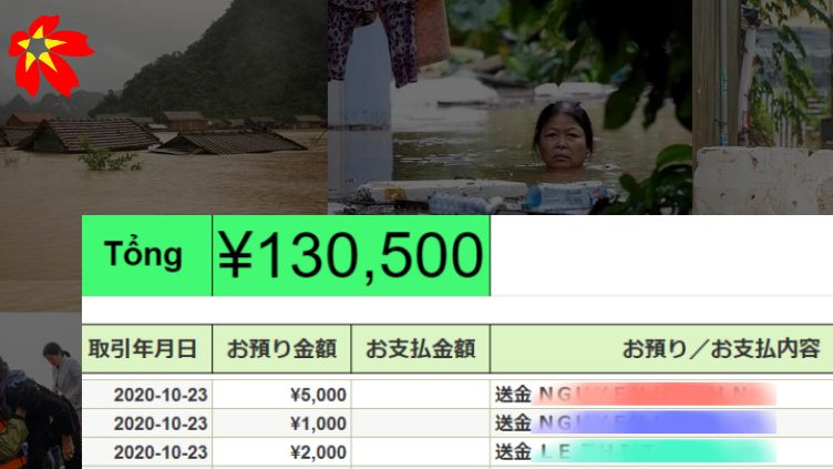 Du học sinh Việt Nam tại Nhật Bản hướng về đồng bào miền Trung