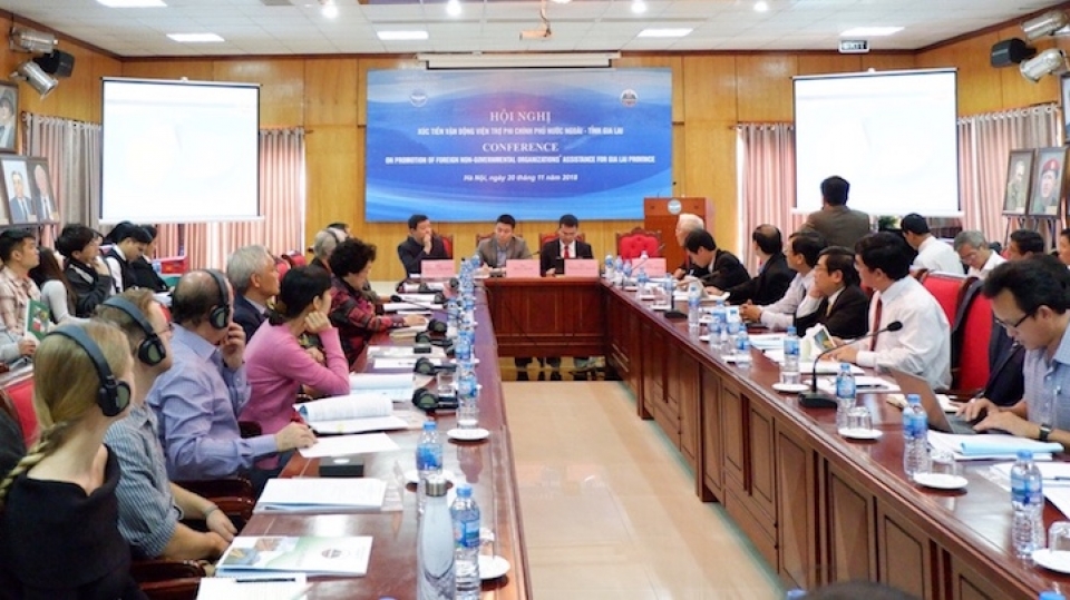 van dong vien tro phi chinh phu nuoc ngoai cho tinh gia lai