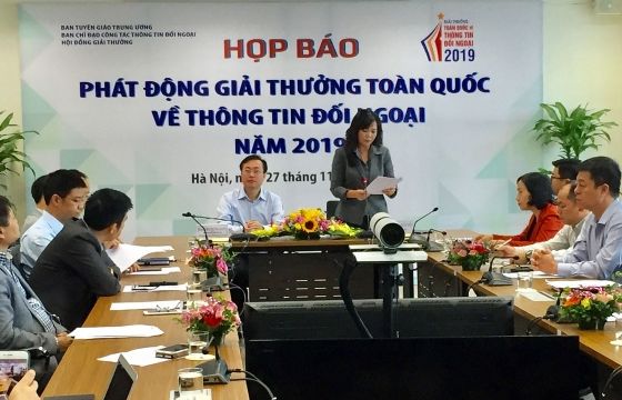 Phát động Giải thưởng toàn quốc về thông tin đối ngoại 2019
