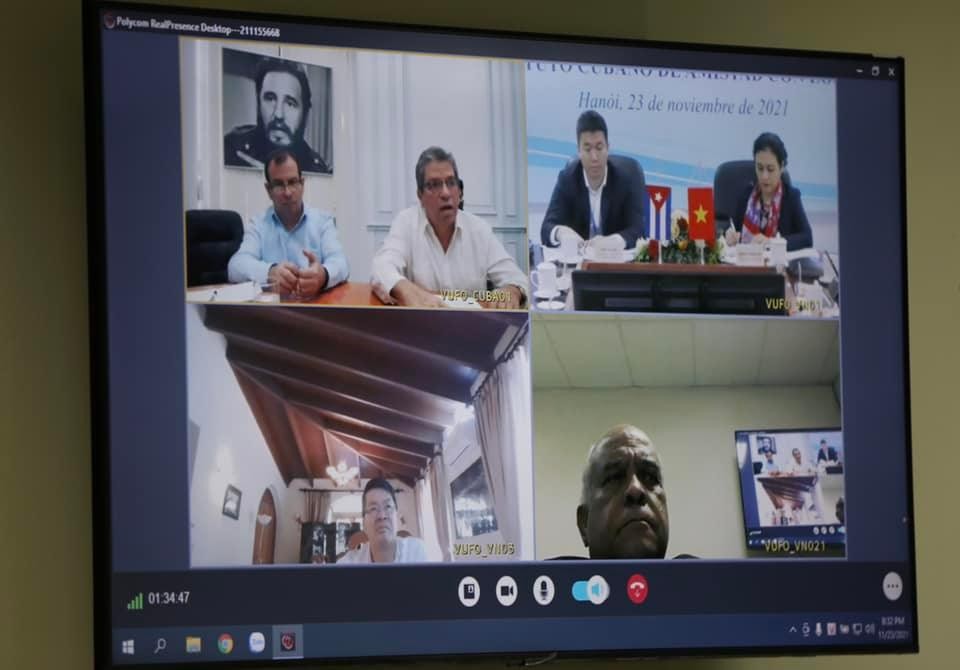 VUFO hội đàm trực tuyến với Viện Cuba Hữu nghị với các dân tộc VUFO hội đàm trực tuyến với Viện Cuba Hữu nghị với các dân tộc