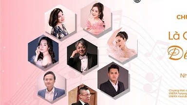 UNFPA tổ chức Hòa nhạc Opera Gala 'Là con gái để tỏa sáng'