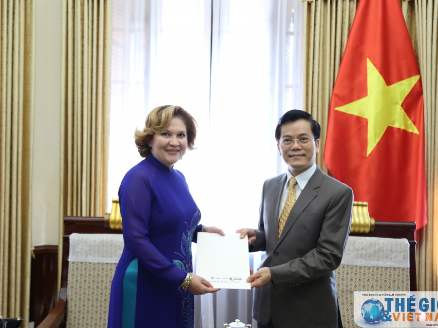 Thứ trưởng Hà Kim Ngọc tiếp xã giao tân Đại biện Colombia