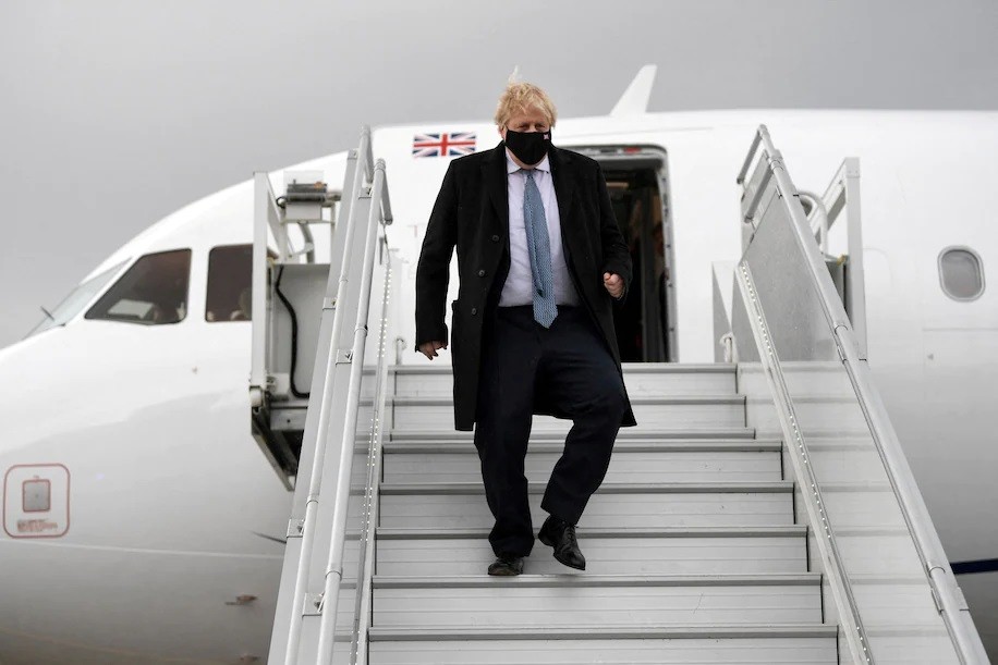 Thủ tướng Anh Boris Johnson trong chuyến thăm Ba Lan. (Nguồn: Reuters) Thủ tướng Anh Boris Johnson trong chuyến thăm Ba Lan. (Nguồn: Reuters)