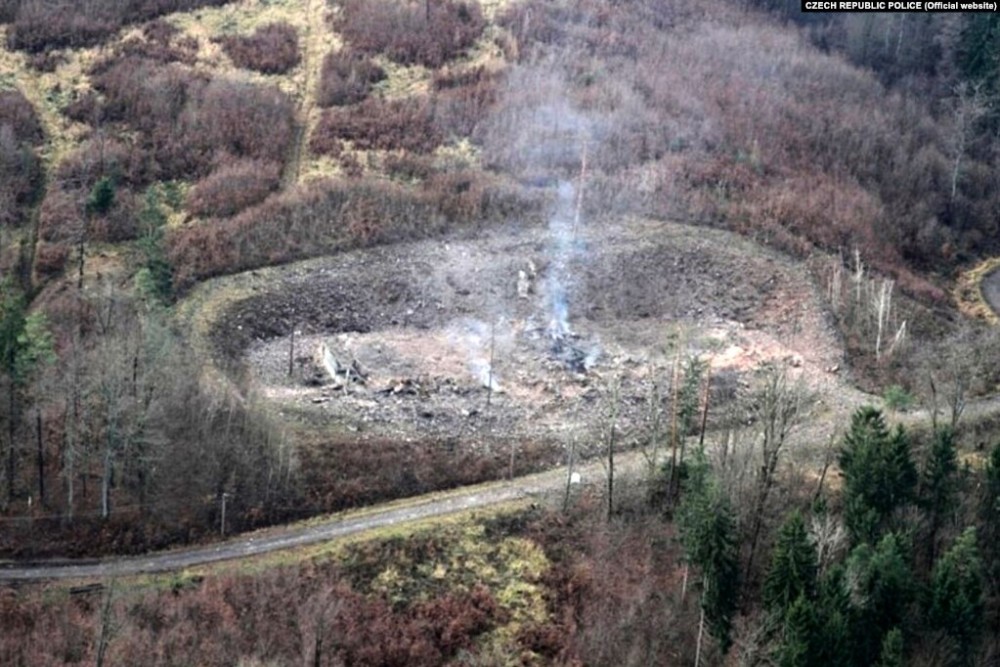 Hiện trường vụ nổ.