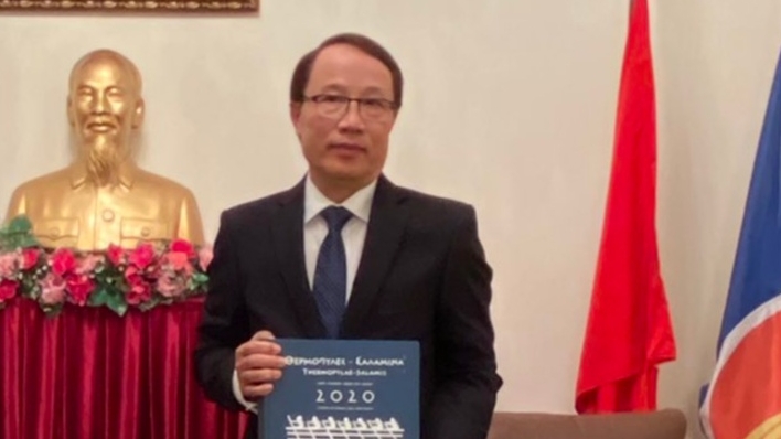Đại sứ Nguyễn Mạnh Cường chào từ biệt Tổng thống Hy Lạp và Tổng Bí thư Đảng Cộng sản Hy Lạp