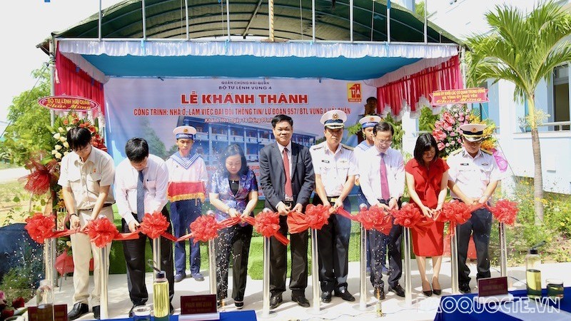 Khánh thành nhà ở và làm việc Đại đội Thông tin, Lữ đoàn 957, Vùng 4 Hải quân