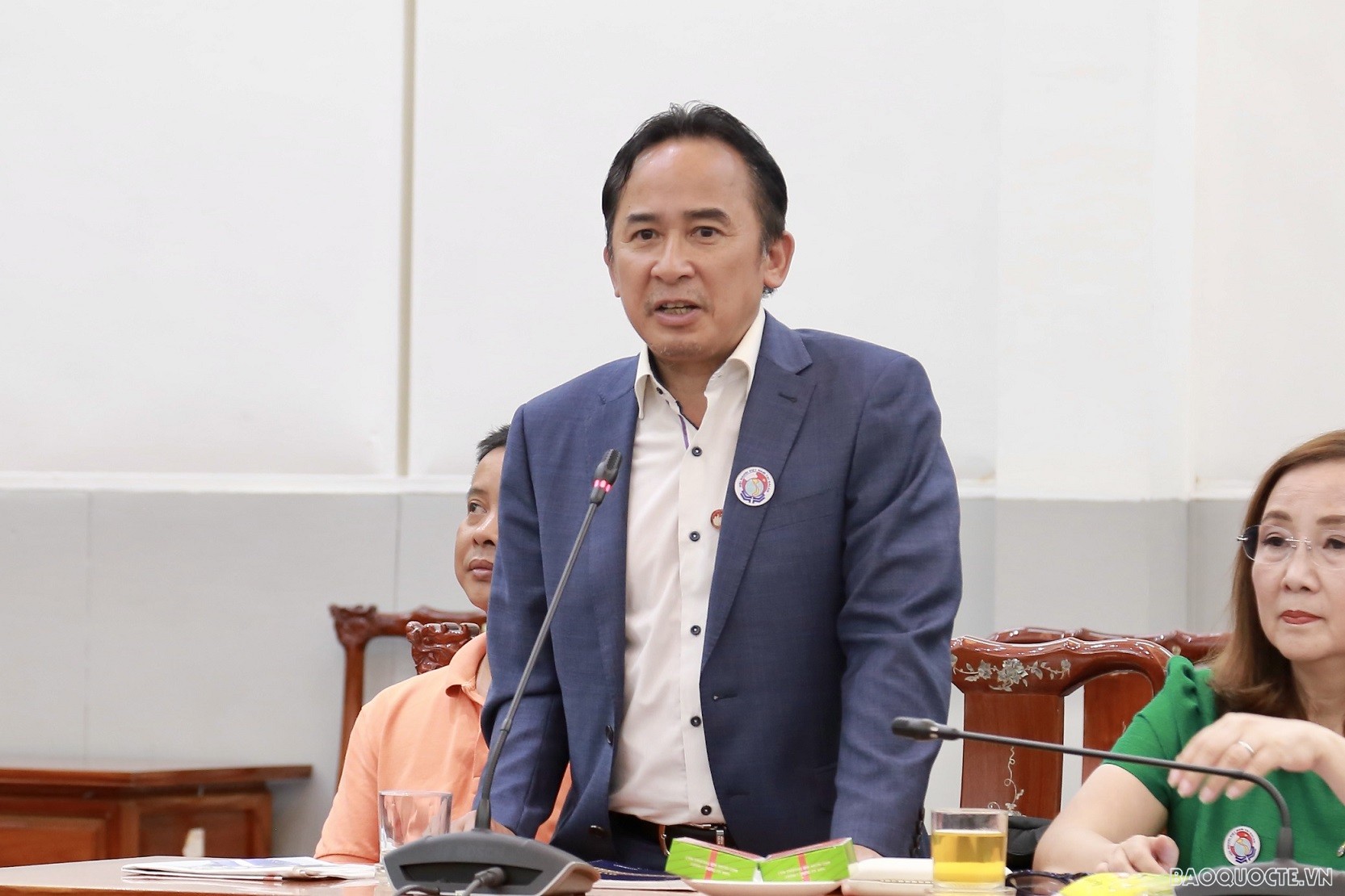 Trần Anh Tuấn, Ủy viên Ban Thường vụ, Chủ tịch Hội người Việt Nam tại Ba Lan. (Ảnh: Duy Quang)