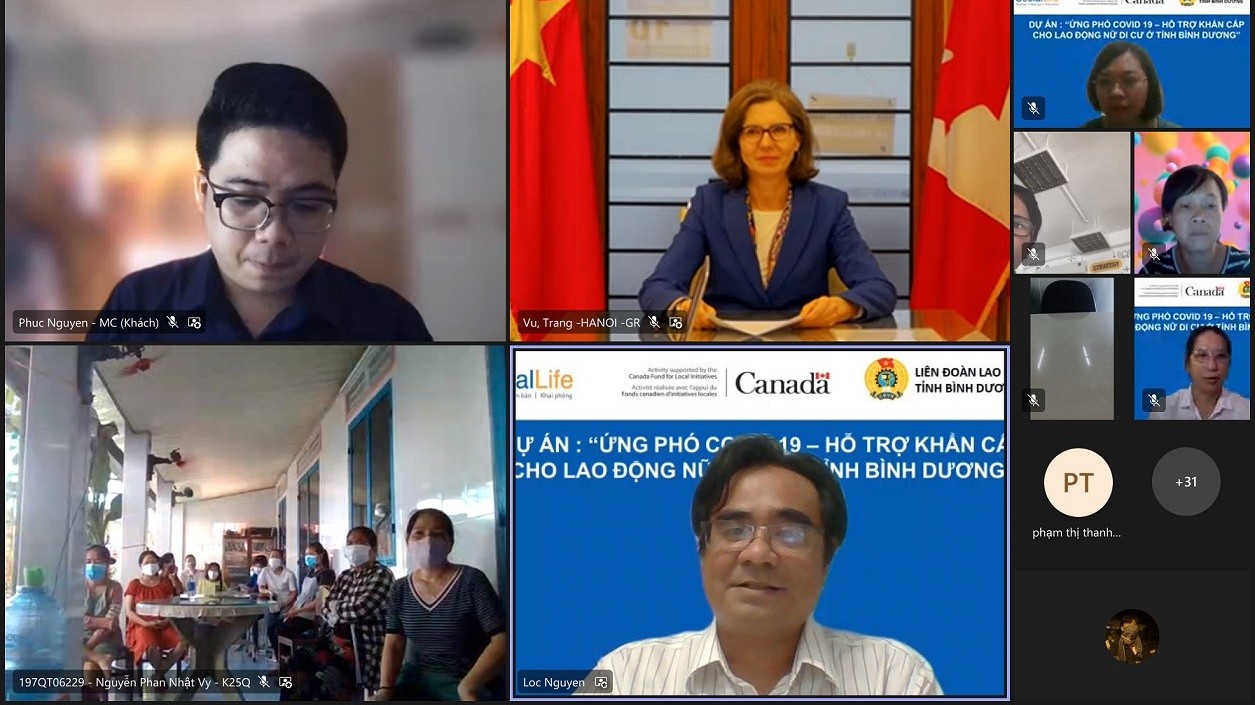 Canada hỗ trợ khẩn cấp cho lao động nữ di cư tại tỉnh Bình Dương