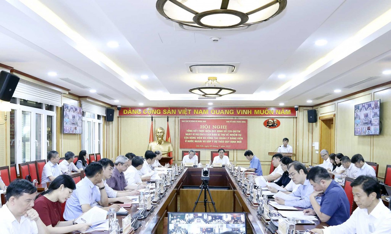 Hội nghị tổng kết thực hiện Quy định 228-QĐ/TW về nhiệm vụ, công tác quản lý đảng viên ở nước ngoài