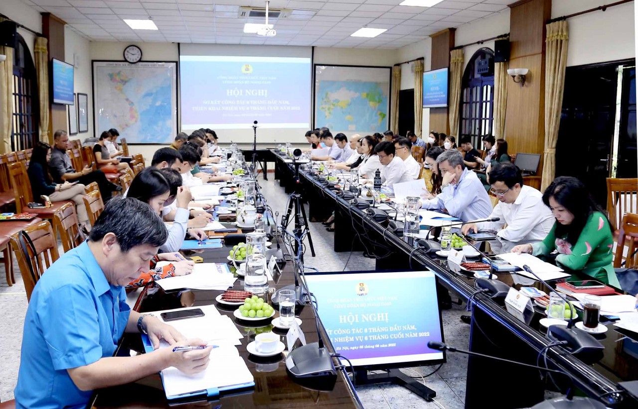 Hội nghị sơ kết công tác công đoàn Bộ Ngoại giao 6 tháng đầu năm Hội nghị sơ kết công tác công đoàn Bộ Ngoại giao 6 tháng đầu năm