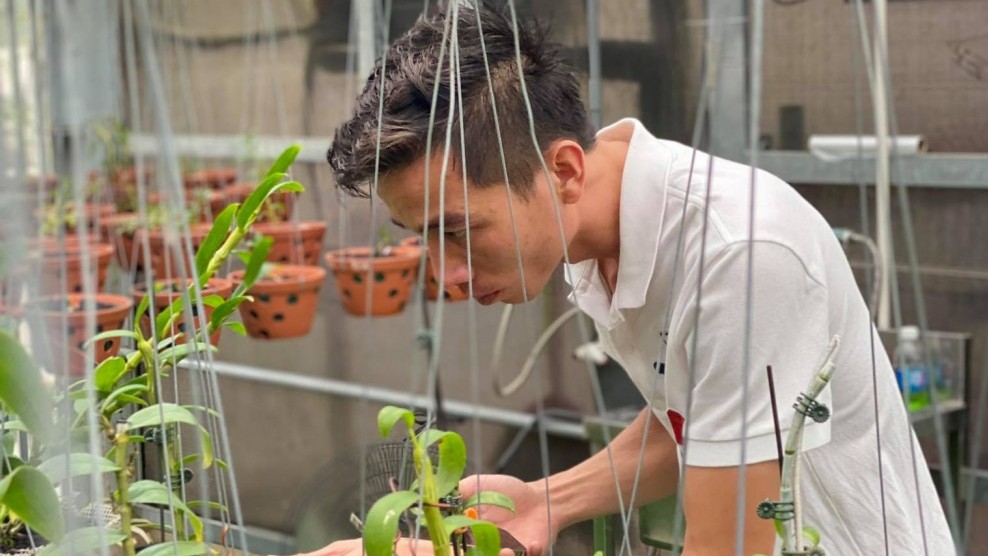 Chàng trai trẻ Lê Bảo Trân: 'Đam mê hoa lan đã ăn sâu vào máu tôi'