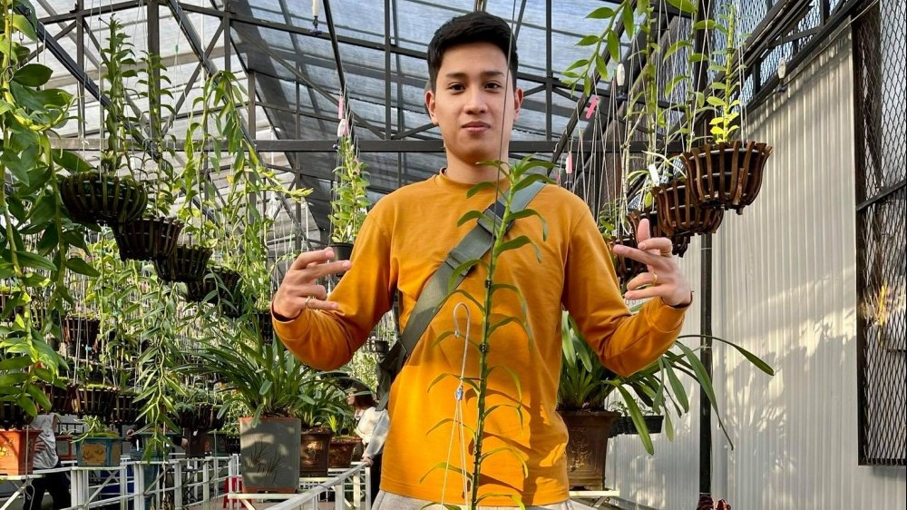 Ông chủ vườn lan 9X Trần Hồ Quang và niềm đam mê hoa phong lan