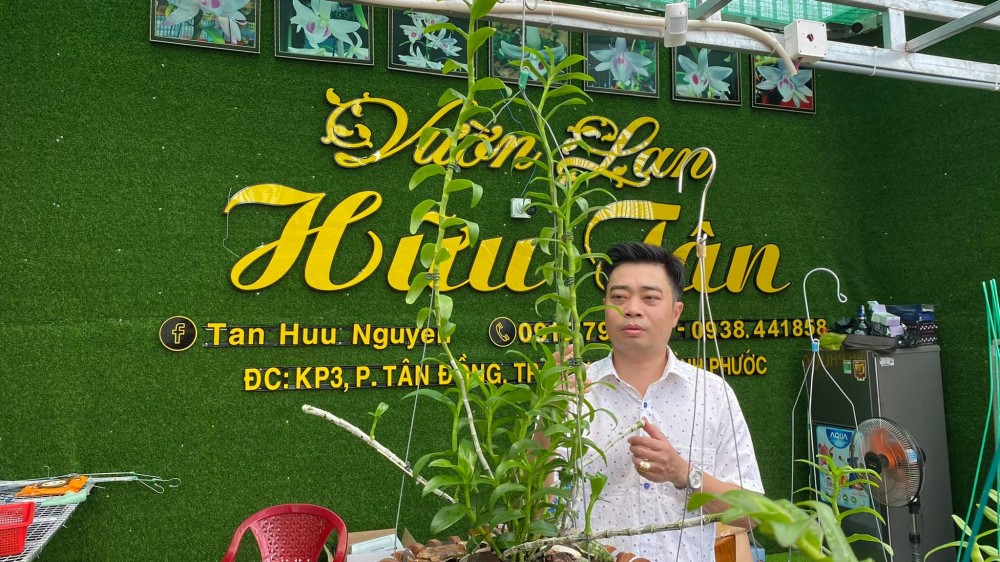 Nguyễn Hữu Tân với ước mơ sở hữu một vườn lan trăm loài