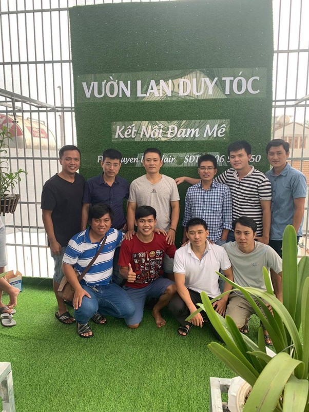 Quá trình bén duyên với lan của Duy Anh Hair  khá tình cờ.