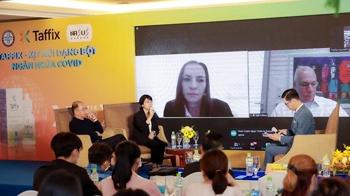 Xịt mũi dạng bột Taffix có nhiều ưu điểm, giữ an toàn cho đường hô hấp