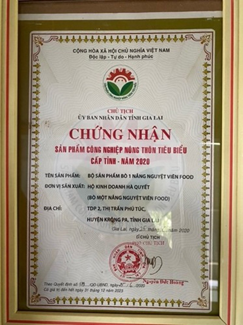 Phát triển bền vững với sản phẩm OCOP thịt bò một nắng tại Gia Lai Phát triển bền vững với sản phẩm OCOP thịt bò một nắng tại Gia Lai