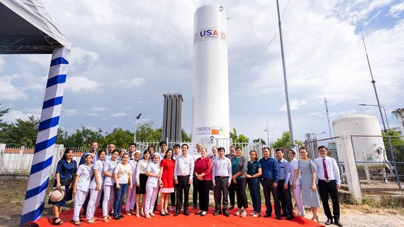 Khánh thành hệ thống oxy lỏng do Chính phủ Hoa Kỳ tài trợ tại Bình Dương