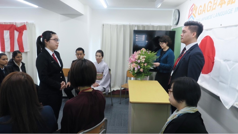 Nguyễn Thuỷ tại Lễ khai giảng khóa tháng 10/2018 tại Học viện Nhật ngữ GAG.Alumni - mạng lưới cựu sinh viện độc đáo của Học viện tiếng Nhật GAG Nguyễn Thuỷ tại Lễ khai giảng khóa tháng 10/2018 tại Học viện Nhật ngữ GAG.Alumni - mạng lưới cựu sinh viện độc đáo của Học viện tiếng Nhật GAG