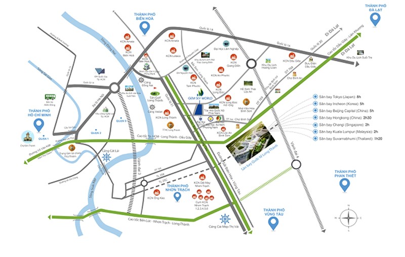 Gem Sky World sở hữu vị trí đắc địa và hệ thống giao thông liền mạch. Gem Sky World sở hữu vị trí đắc địa và hệ thống giao thông liền mạch.