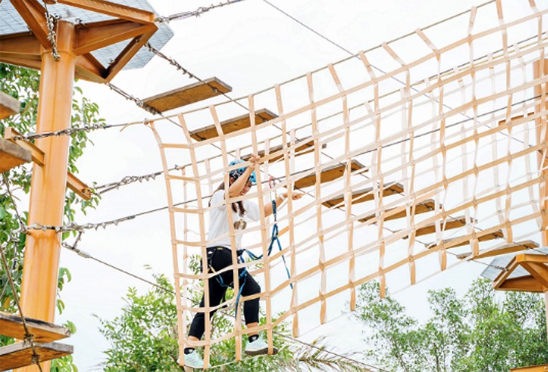 Thỏa sức đam mê ưa thích mạo hiểm tại tổ hợp trò chơi mạo hiểm Adventure Forest.