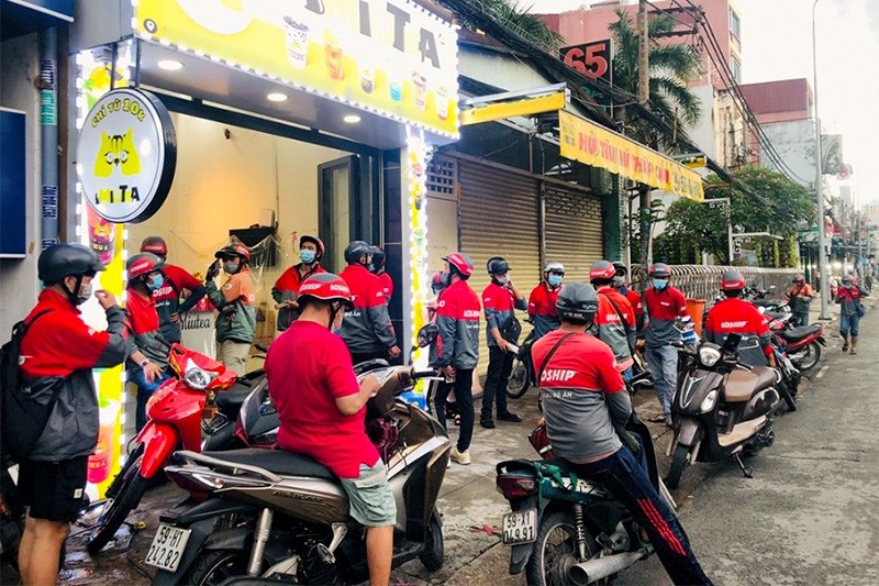 Miutea có mặt tại hầu hết các ứng dụng giao đồ ăn trực tuyến gồm GrabFood, GoFood, Loship, ShopeeFood và Beamin.