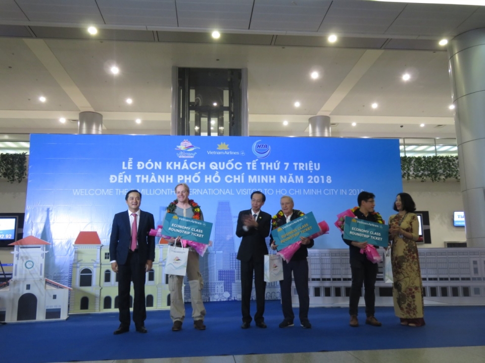 Vị khách thứ 7 triệu đến Thành phố Hồ Chí Minh