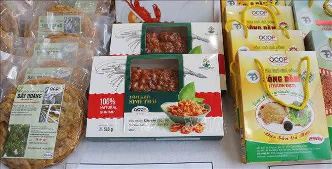 Các sản phẩm tiêu biểu của Cà Mau đạt chứng nhận OCOP từ 3 sao trở lên.