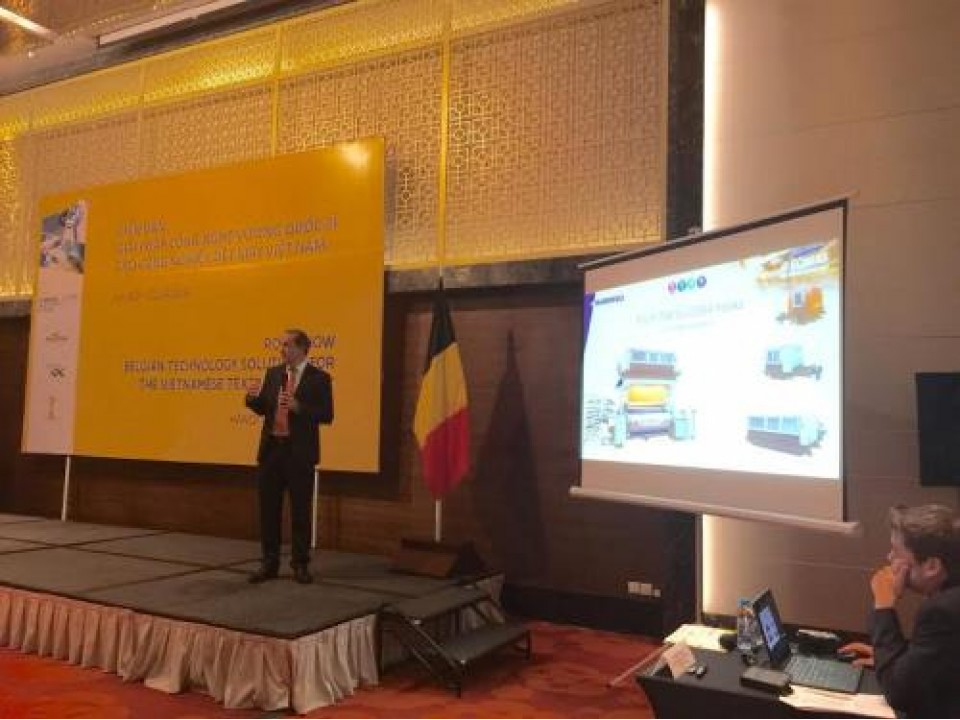Doanh nghiệp dệt may Việt Nam tiếp cận công nghệ từ Bỉ