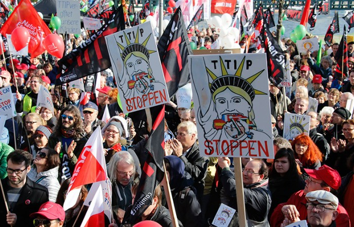 Ông Obama không được dân Đức chào đón vì TTIP