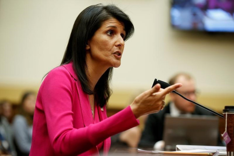 Đại sứ Mỹ tại Liên hợp quốc Nikki Haley từ chức dai su my tai lien hop quoc tu chuc