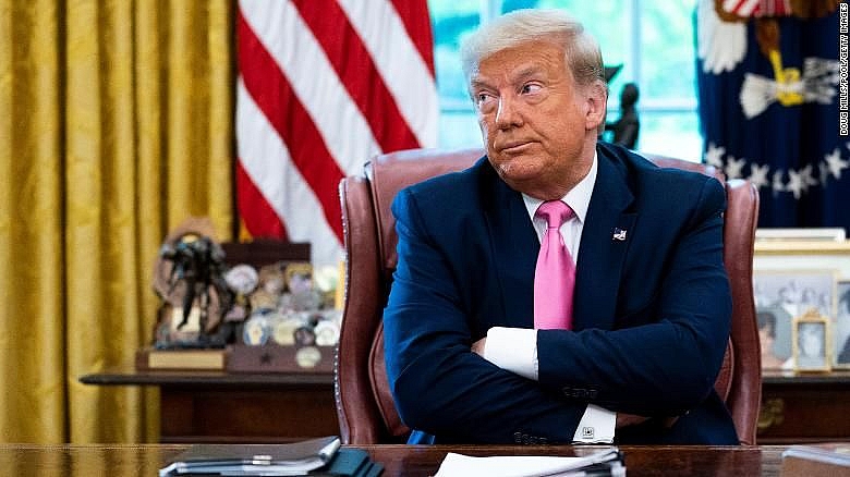 Donald Trump là tổng thống đầu tiên trong lịch sử nước Mỹ phải đối mặt với việc bị luận tội tới 2 lần. (Nguồn: CNN) Donald Trump là tổng thống đầu tiên trong lịch sử nước Mỹ phải đối mặt với việc bị luận tội tới 2 lần. (Nguồn: CNN)