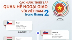 Những nước nào thiết lập quan hệ ngoại giao với Việt Nam trong tháng 2?