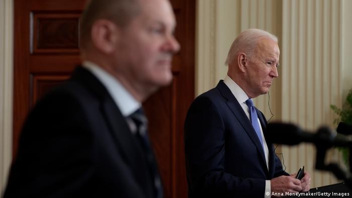 Thủ tướng Đức Olaf Scholz đã gặp Tổng thống Mỹ Joe Biden tại Nhà Trắng ngày 7/2. (Nguồn: Getty)