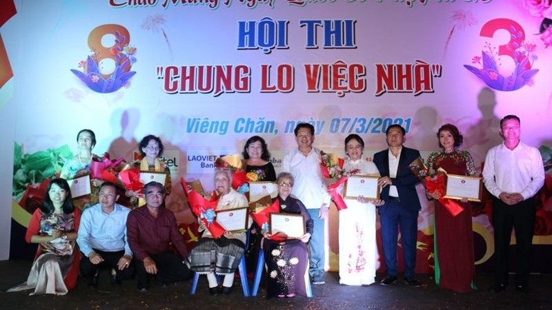 Việt kiều tại Lào tổ chức hội thi chào mừng Ngày Quốc tế Phụ nữ 8/3