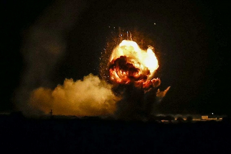 Một cuộc không kích của quân đội Israel nhằm vào các mục tiêu của tổ chức khủng bố Hamas ở Khan Yunis, Dải Gaza vào ngày 22/11/2020. (Nguồn: Anadolu Agency Một cuộc không kích của quân đội Israel nhằm vào các mục tiêu của tổ chức khủng bố Hamas ở Khan Yunis, Dải Gaza vào ngày 22/11/2020. (Nguồn: Anadolu Agency