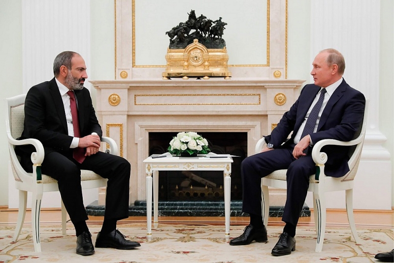 Thủ tướng Armenia Nikol Pashinyan (trái) và Tổng thống Nga Vladimir Putin. (Nguồn: Byline Times) Thủ tướng Armenia Nikol Pashinyan (trái) và Tổng thống Nga Vladimir Putin. (Nguồn: Byline Times)